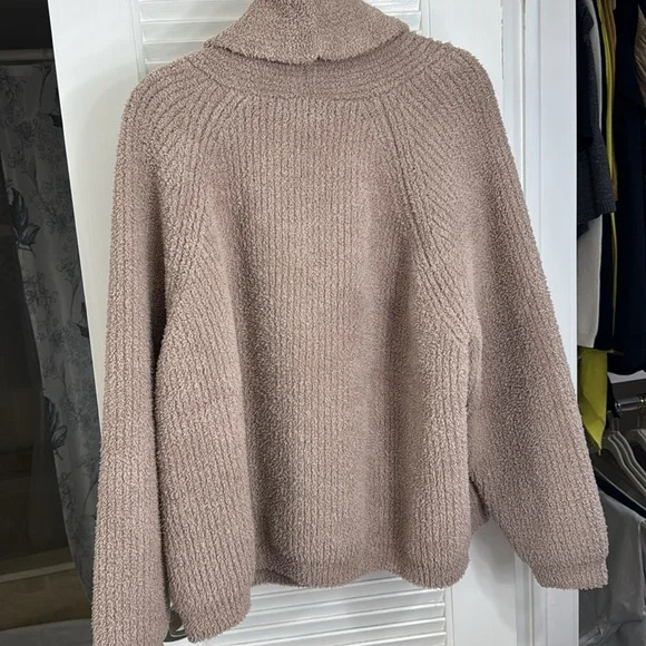 Barefoot Dreams Cozy Chic Taupe Open Cardigan Jacket Size 3X Plus Size - Picture 3 of 7